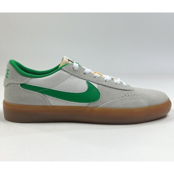 Nike SB Heritage Vulc Mens White Lucky Green Shoes Skateboarding Loq CD5010-101 - Picture 1 of 10